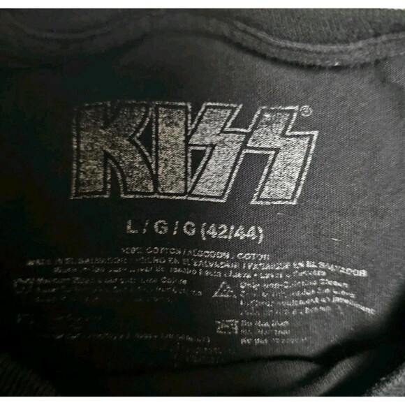 KISS Destroyer T Shirt Men’s Large Black Graphic Band Tee Short Sleeve Stretch - Picture 3 of 4